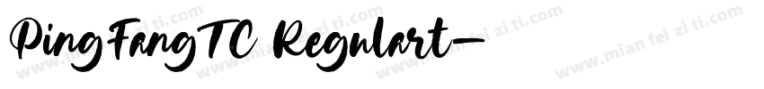 PingFangTC Regulart字体转换